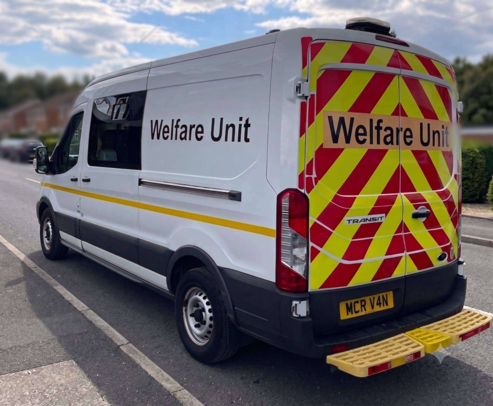 A Manchester Van Hire welfare van