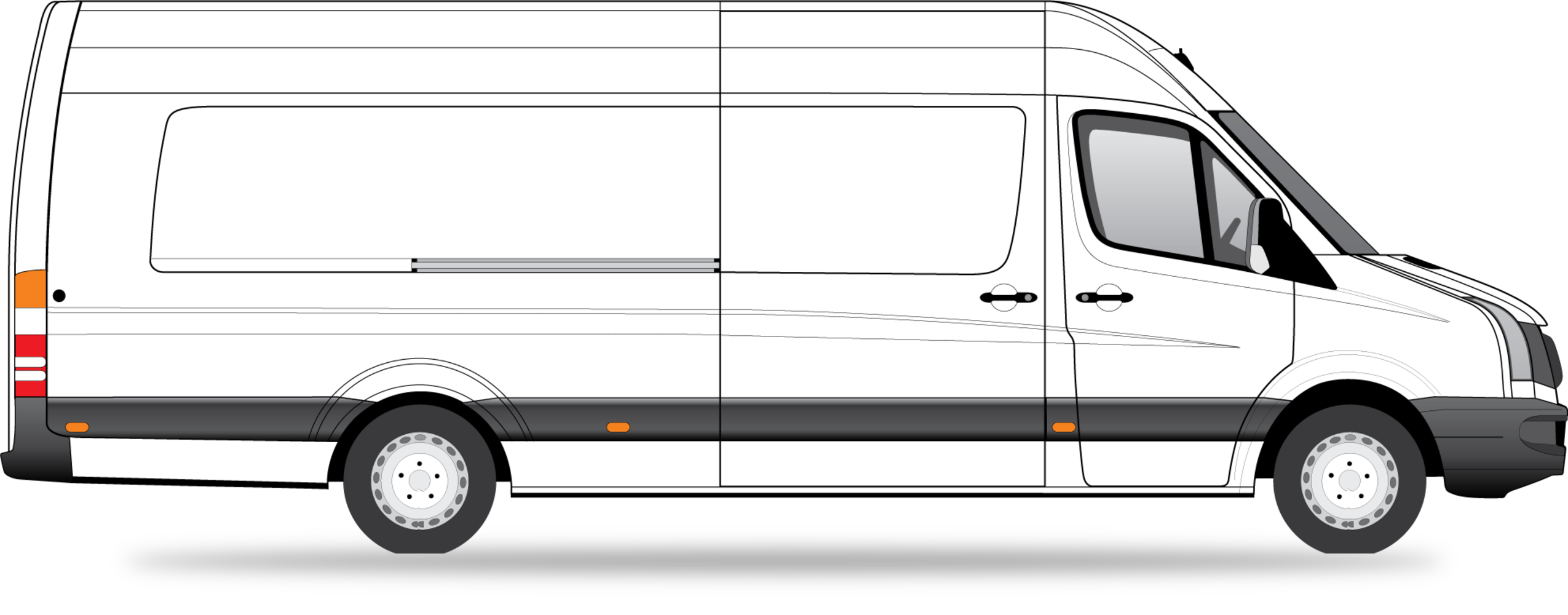 Large long-wheelbase van